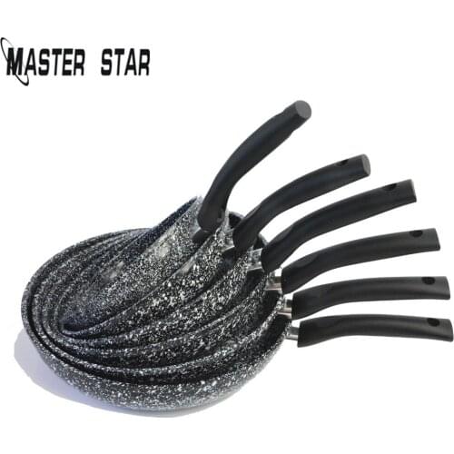 Master Star Thickening Snowflake Granite Dot Pot Frying Pans Non-Stick Marble Pancake Steak Pans General Use