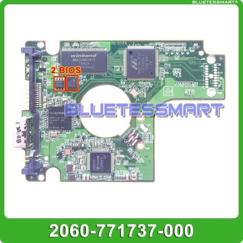 HDD PCB logic board 2060-771737-000 REV A/P1 for WD 2.5 USB hard drive repair data recovery