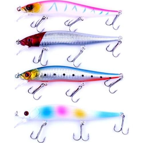HENGJIA 1PCS isca artificial 3d minnow fishing lure Japan Steel Balls 11.5CM 13.1G Blade Fish hard Bait pesca fishing Tackle
