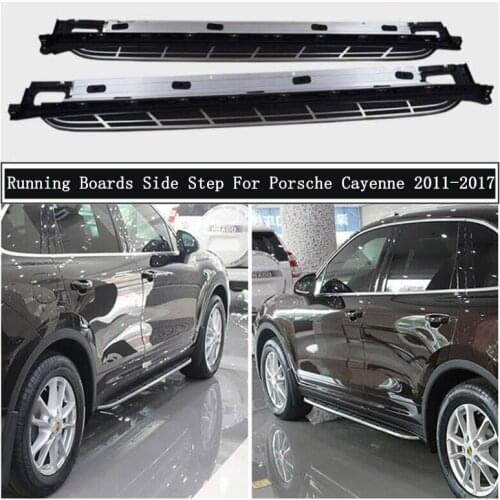 Running Boards Side Step Bar Pedals For Porsche Cayenne 2011-2017 High Quality Nerf Bars Auto Accessories