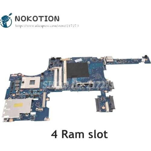 NOKOTION For HP Elitebook 8770W 8770P Laptop Motherboard 688746-001 688746-601 4 Ram slot DDR3 with GPU slot