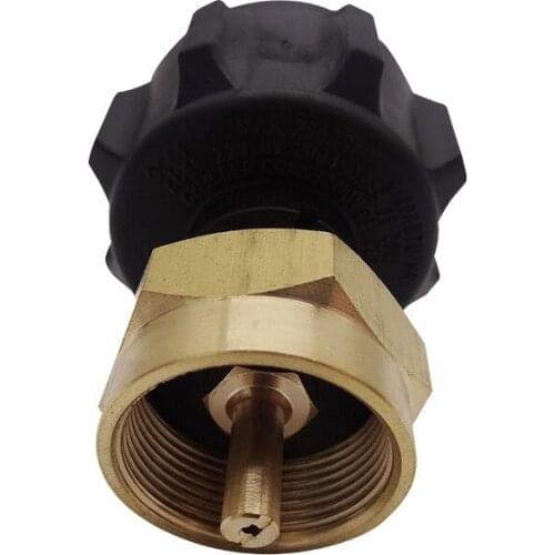 Propane Refill Adapter, LP Gas Cylinder Tank Coupler - Fits QCC1/Type1 Propane Tank and 1 LB Throwaway Cylinder