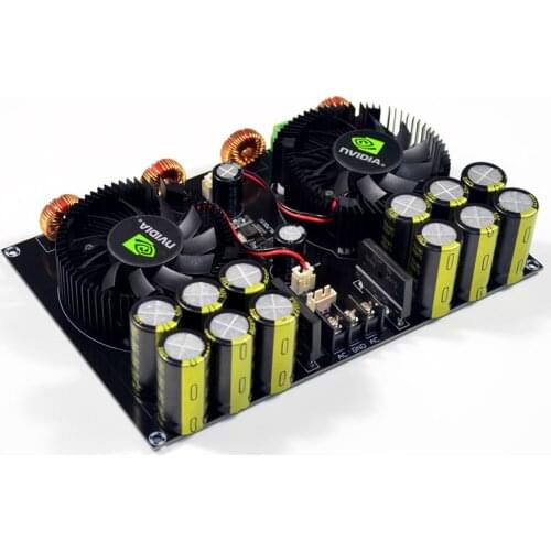 TDA8954 420W + 420W 2.0 Class D Digital Power Amplifier Board (Fan Cooling) AC12.5V to AC26V Amplifier Board