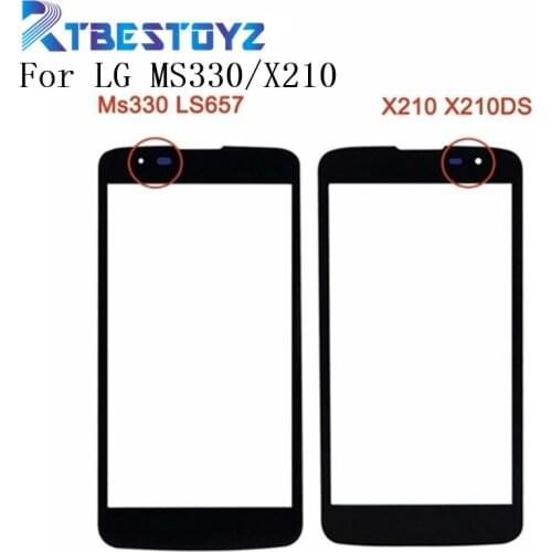 RTBESTOYZ Front Outer Lens Glass Screen Penal For LG Series K7 Tribute 5 LS675 X210 MS330