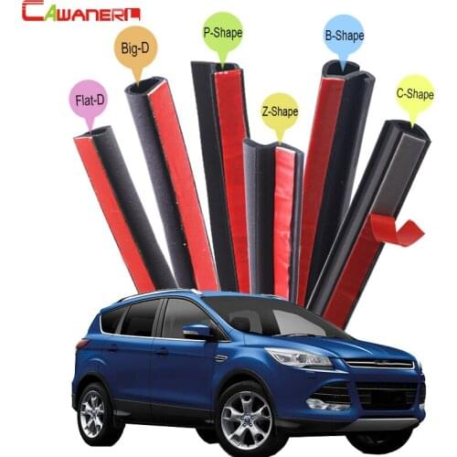 Cawanerl For Ford Everest Expedition Flex Kuga Edge Car Seal Sealing Strip Kit Rubber Weatherstrip Noise Control Self-Adhesive