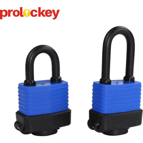 39mm Shackle length Waterproof Dustproof Laminated Safety Padlock Lockout with PVC Cover