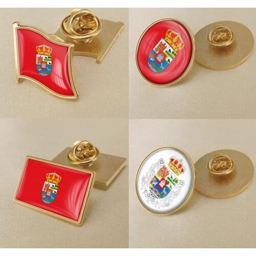 Coat of Arms of Ávila Province of Spain Flag Lapel Pins/Broochs/Badges