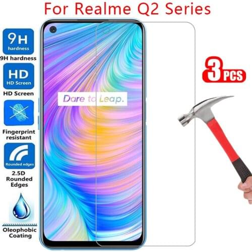 Protective tempered glass for realme q2 pro q2i screen protector on realmi q 2 i 2i 2q q2pro film realmeq2 realmeq2i realm reame