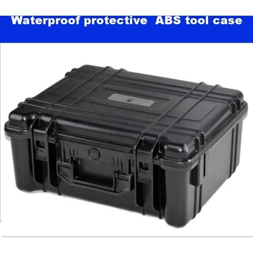 Protective ABS Tool case toolbox Impact resistant sealed waterproof safety case equipment camera case with pre-cut foam