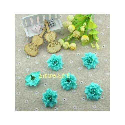 05Home &wedding decoration artificial Flower New Little Curly Rose Head Flower DIY Hairpin Hat Ornament Ring Wedding 4.5cm