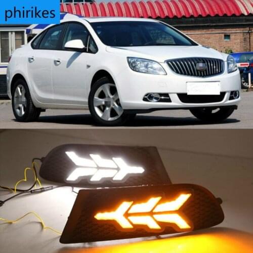 2PCS For Buick Excelle GT 2010-2013 Auto LED Daytime Light Running Light DRL Front Fog Lamp Day Light