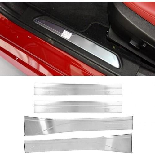 4pcs Stainless Steel External Door Threshold Bar Cover Trim Fit for Alfa Romeo Giulia car accessories