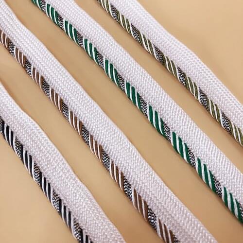 5M Brown Grey Green Red Piping Lip Cord Trim Pillow Cushion Upholstery Edging Trim DIY Sewing Supplies accessories twill tape