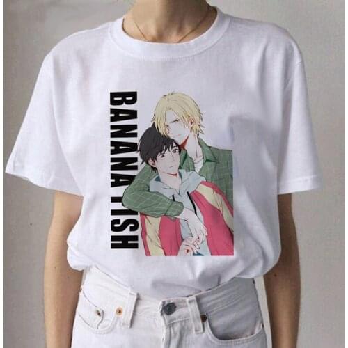 Banana Fish Anime Boys Love Women T Shirt Men Manga Streetwear Unisex T-shirt Ulzzang Cute Cartoon Harajuku Graphic Tees Tops