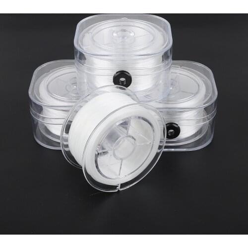 White Crystal Elastic Band 0.2mm-1.0mm Round Elastic Rope Rubber Band Elastic Line DIY Garment Beads String Sewing Accessories