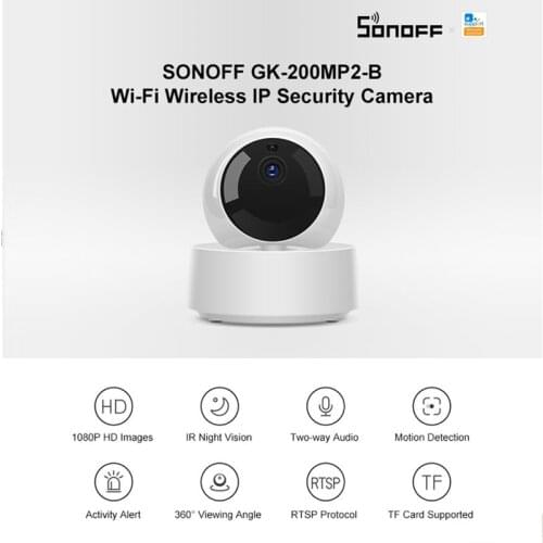 SONOFF GK-200MP2-B 1080P Mini Wifii Camera Smart Wireless IP Camera 360 IR Night Vision Baby Monitor Surveillance Camera