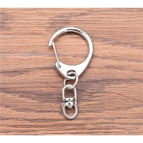 52x24mm 4pcs Rhodium Plated Keychain For Making Personality keychain DIY Jewelry Accessories