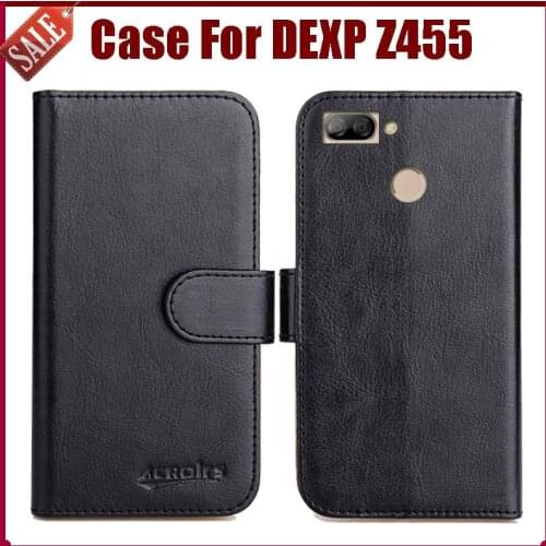 Hot Sale! DEXP Z455 Case New Arrival 6 Colors High Quality Flip Leather Protective Cover For DEXP Z455 Case Phone Bag