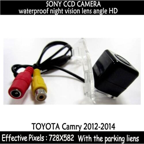 FUWAYDA HD CCD Car RearView Reverse Backup Color Camera with the parking lines waterproof superb for TOYOTA CAMRY 20012-2014