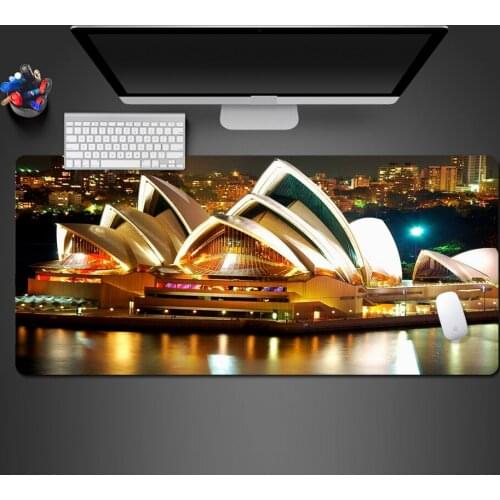 Beautiful Sydney Night Theatre Mouse Pad Personality PC Gaming Computer XL Mouse Mat High Quality Wot Mousepad Gamer Best Gifts