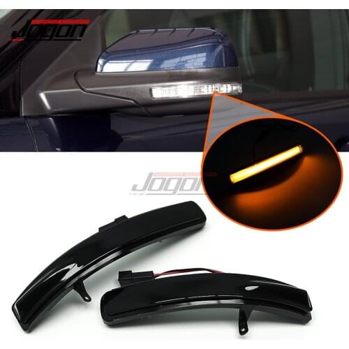 LHD For Ford Explorer 2011 2013 2014-2018 LED Rearview Side Mirror Lamp Dynamic Turn Signal Light Sequential Indicator Blinker