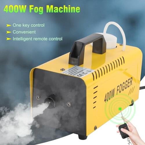 U'King 400W Fog Machine With Disco Light Stage Effect Smoke Equipment Remote Control for Home Entertainment Professional Party