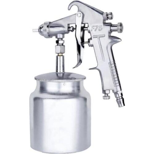 F75 400ML Spray Gun Professional Pneumatic Airbrush Sprayer Alloy Painting Atomizer With Hopper For Repair Tool Paint E12058