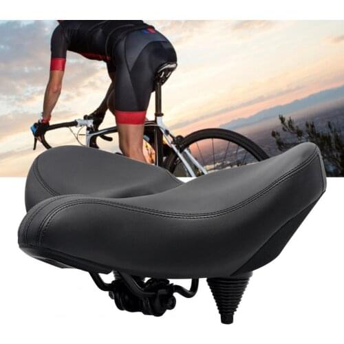 Hollow Bicycle Seat High Elastic Wear-resistant Saddle Spring Shock Absorption Bike Saddle Cycling Accessory for Mountain Bike