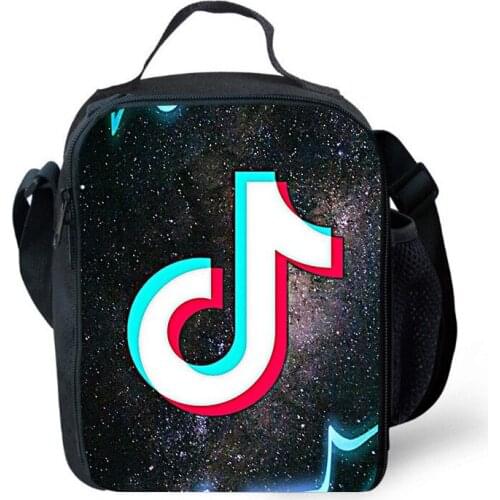 TIK TOK Portable Insulated Lunch Bag Washable And Reusable Durable Compact Outdoor Travel Picnic School Office