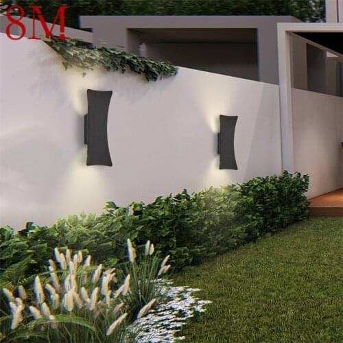 8M Outdoor Wall Sconce Patio Black Wall Lights 220V 110V Waterproof IP65 Decorative For Home Porch Balcony Courtyard Villa