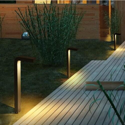 GSKGYXGS Waterproof LED Lawn Lamp 10W 15W COB LED Exterior Bollard Light AC85-265V Outdoor Floor Garden Courtyard Road Lighting