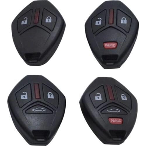 For Mitsubishi Endeavor Outlander Lancer Replacement 2 3 4 Buttons Remote Key Shell Case Blank Fob No Blade