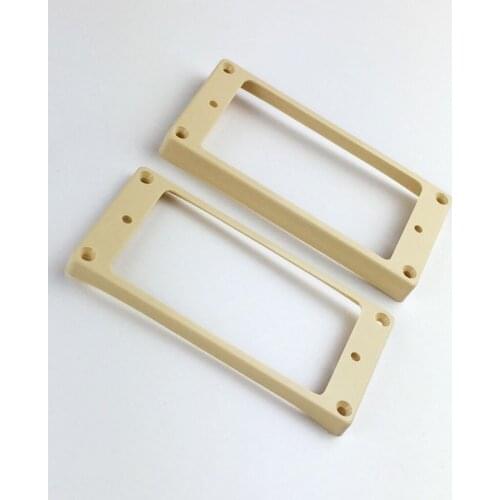 1 Set ABS Humbucker Pickup Frames neck and bridge Pickup Mounting Ring Curved Tapered For LP Electric Guitar