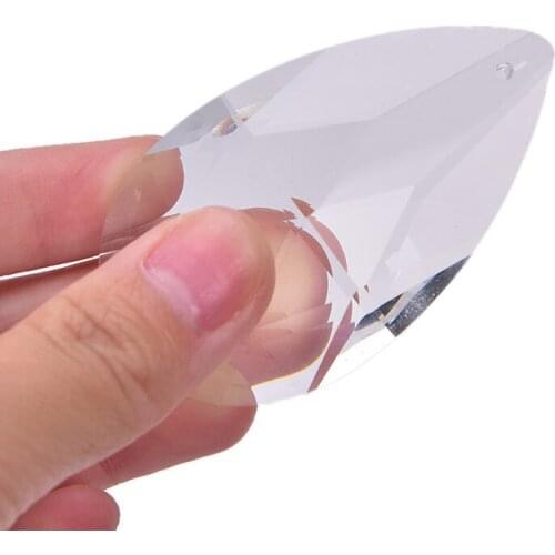 1pcs Clear Chandelier Glass Crystals Lamp Multi Faceted Bead Transparent Hanging Drops Pendants