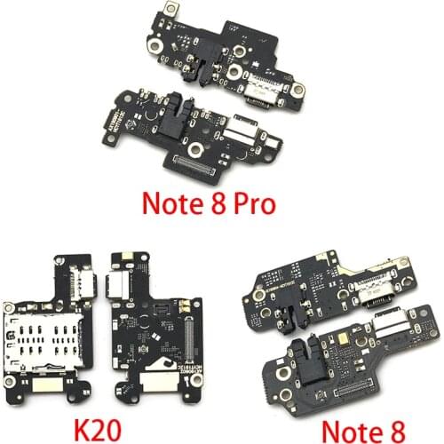10Pcs/Lot, Charger Board PCB Flex For Xiaomi Mi 9T Redmi K20 Note 8 Pro USB Port Connector Dock Charging Ribbon Cable