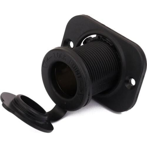 12-24V Motorcycle Waterproof Cigarette Lighter Socket Power Outlet Plug