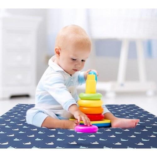 130x130cm Baby Splat Mat Non Slip Floor Play Mat Waterproof Under High Chair Mat Picnic Mat Play Mat For Protects Floor Tabletop
