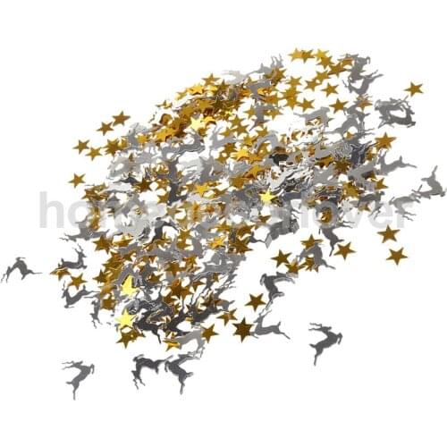 2 Bag Star Reindeer Table Confetti Xmas Party Decorations Sprinkles Christmas