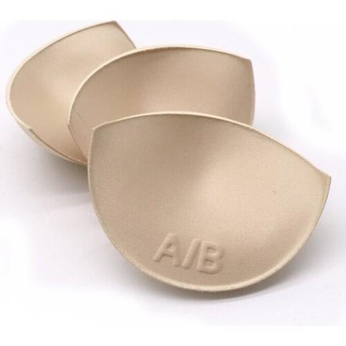 4/3/2Pair Women Thick Sponge Swimsuit Pad Inserts Breast Bra Enhancer Push Up Bikini Padded Removeable Bra Pad Bra Accessories