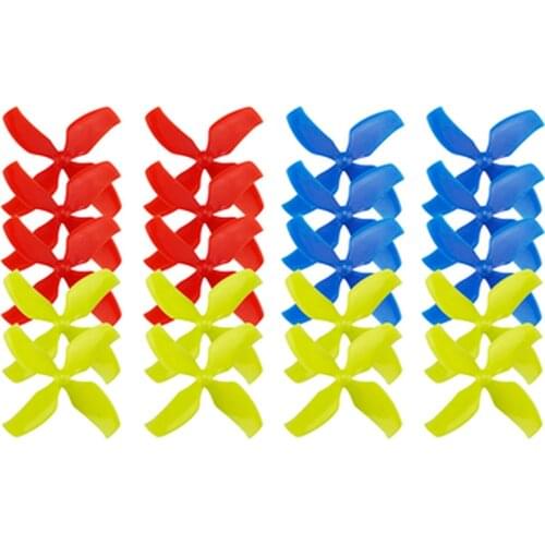 10Pairs KINGKONG/LDARC 1545 40mm 4-blade Propeller 1.0/1.5mm Hub for TINY 7 7X Snapper7 Mobula7 TRASHCAN RC Drone