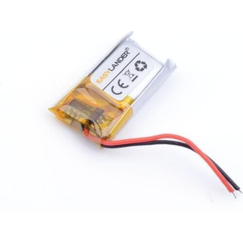 601218 3.7V 90MAH length 18 width 12 thick 6/ Bluetooth headset toys MP4 lithium polymer battery