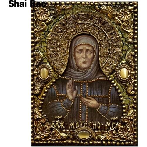 Diamond embroidery Blessed Matrona Of Moscow full square round drill diamond painting 5d diy diamond mosaic art