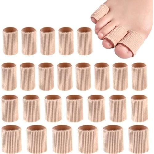 Fabric Finger Toe Protector Separator Applicator Pedicure Corn Callus Remover Hand Pain Relief Soft Silicone Tube Foot Care Tool