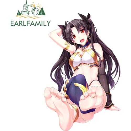 EARLFAMILY 13cm x 8.6cm for Grand Order Car Stickers Anime Creative Decals Sunscreen Windshield Trunk Decor Car Door Protector