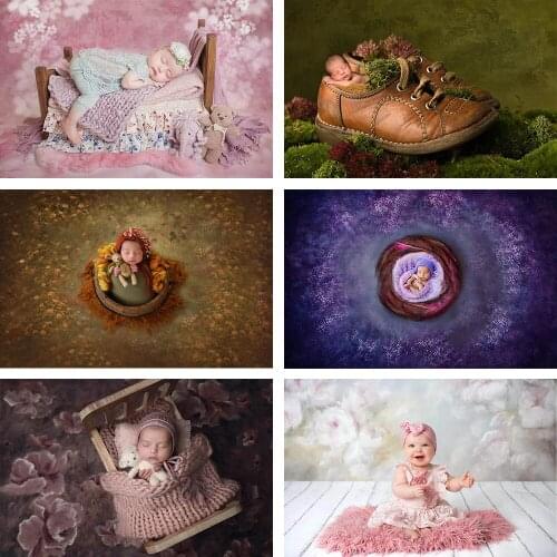 Avezano Baby Shower Backdrop Flower Floral Newborn Portrait Pink Photography Background Photo Studio Photophones Photozone Decor