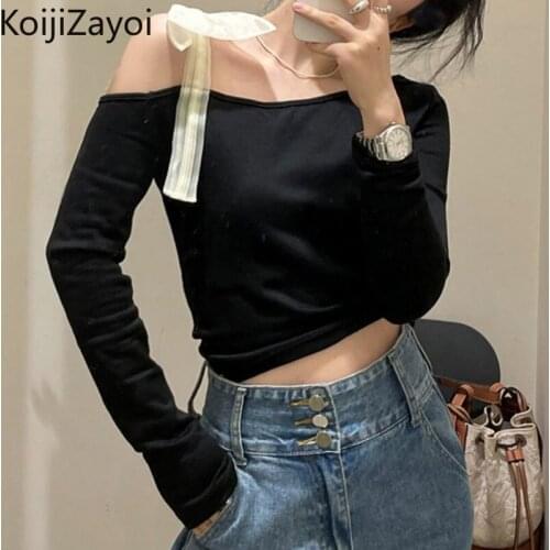 Женские базовые футболки KOIJIZAYOI China At AliExpress