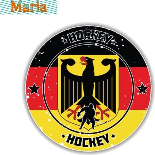 Car Stickers Germany Flag Hockey Sport Accessories Motorcycle Cover Scratches PVC JDM JEEP Van Bike Offroad RV A4 Q3 Polo