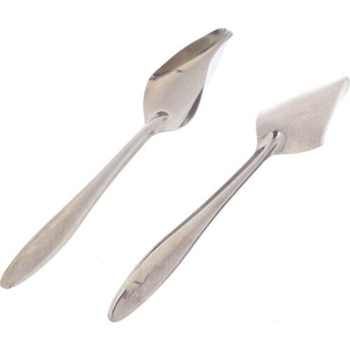New 2pcs/set Bird Parrot Feeding Spoon Stainless Steel Water Milk Powder Feeder Spoons Bird Supplies