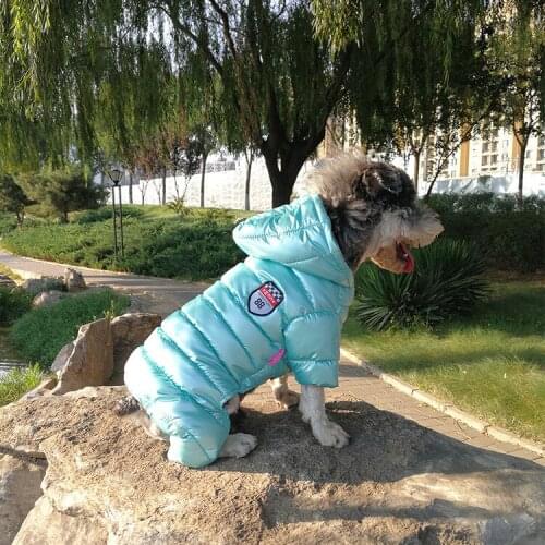 Clothes For Small Dogs Winter Warm Puppy Pet Dog Coats Waterproof Hooded Dog Jacket Jumpsuits Chihuahua Yorkie Clothing Overalls