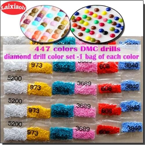 Wholesale DMC 447 Colors,can choose Square or Round drill,stone,Diamond sale,diamond painting Embroidery crystal Beads Accessory